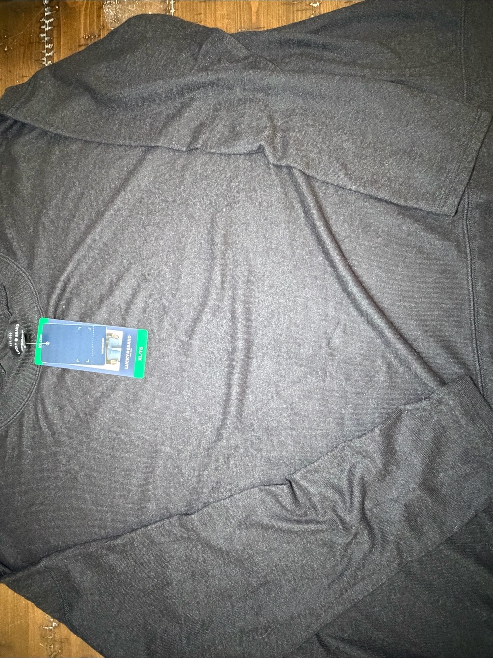 Lucky Brand Women's Black Long-Sleeve Top